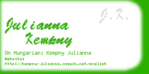 julianna kempny business card